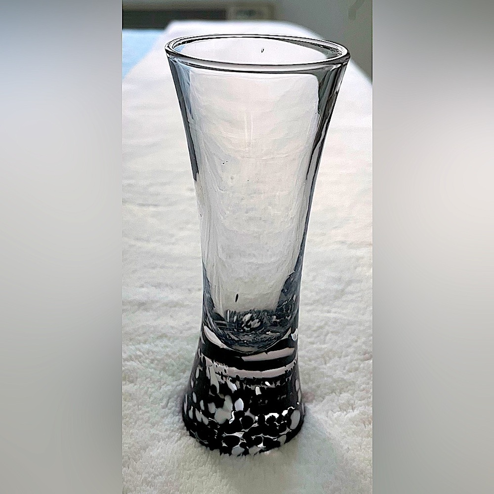 Tequila Rose Shot Glass - Black & White Speckled